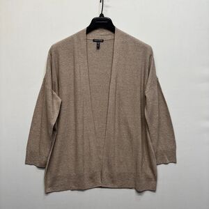 Eileen Fisher Drape Linen Blend Open Front Cardigan Sweater Size Large D094 -23